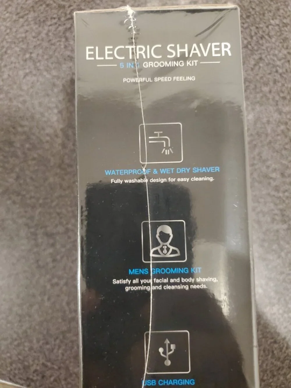 SEJOY 5-in-1 Electric Shaver Kit, 3 Head Rotary, Waterproof, USB Charging